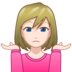 Woman Shrugging: Light Skin Tone Emoji Copy Paste ― 🤷🏻‍♀ - emojidex