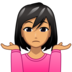 Woman Shrugging: Medium Skin Tone Emoji Copy Paste ― 🤷🏽‍♀ - emojidex