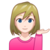 Woman Tipping Hand: Light Skin Tone Emoji Copy Paste ― 💁🏻‍♀ - emojidex