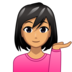 Woman Tipping Hand: Medium Skin Tone Emoji Copy Paste ― 💁🏽‍♀ - emojidex