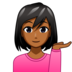 Woman Tipping Hand: Medium-dark Skin Tone Emoji Copy Paste ― 💁🏾‍♀ - emojidex