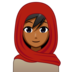 Woman With Headscarf: Medium-dark Skin Tone Emoji Copy Paste ― 🧕🏾 - emojidex