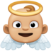 Baby Angel: Medium-light Skin Tone Emoji Copy Paste ― 👼🏼 - facebook