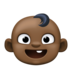 Baby: Dark Skin Tone Emoji Copy Paste ― 👶🏿 - facebook