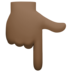 Backhand Index Pointing Down: Dark Skin Tone Emoji Copy Paste ― 👇🏿 - facebook