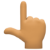 Backhand Index Pointing Up: Medium Skin Tone Emoji Copy Paste ― 👆🏽 - facebook