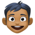 Boy: Medium-dark Skin Tone Emoji Copy Paste ― 👦🏾 - facebook