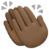 Clapping Hands: Dark Skin Tone Emoji Copy Paste ― 👏🏿 - facebook
