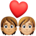 Couple With Heart: Person, Person, Medium Skin Tone, Medium-light Skin Tone Emoji Copy Paste ― 🧑🏽‍❤️‍🧑🏼 - facebook