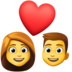Couple With Heart: Woman, Man Emoji Copy Paste ― 👩‍❤️‍👨 - facebook