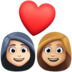 Couple With Heart: Woman, Woman, Light Skin Tone, Medium-light Skin Tone Emoji Copy Paste ― 👩🏻‍❤️‍👩🏼 - facebook