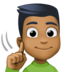 Deaf Man: Medium-dark Skin Tone Emoji Copy Paste ― 🧏🏾‍♂ - facebook