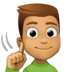 Deaf Man: Medium Skin Tone Emoji Copy Paste ― 🧏🏽‍♂ - facebook
