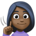 Deaf Woman: Dark Skin Tone Emoji Copy Paste ― 🧏🏿‍♀ - facebook
