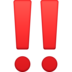 Double Exclamation Mark Emoji Copy Paste ― ‼️ - facebook
