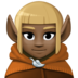 Elf: Dark Skin Tone Emoji Copy Paste ― 🧝🏿 - facebook