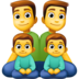 Family: Man, Man, Boy, Boy Emoji Copy Paste ― 👨‍👨‍👦‍👦 - facebook