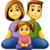 Family: Man, Woman, Girl Emoji Copy Paste ― 👨‍👩‍👧 - facebook