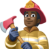 Firefighter: Dark Skin Tone Emoji Copy Paste ― 🧑🏿‍🚒 - facebook