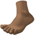 Foot: Dark Skin Tone Emoji Copy Paste ― 🦶🏿 - facebook