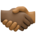 Handshake: Dark Skin Tone, Medium-dark Skin Tone Emoji Copy Paste ― 🫱🏿‍🫲🏾 - facebook
