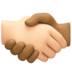 Handshake: Light Skin Tone, Medium-dark Skin Tone Emoji Copy Paste ― 🫱🏻‍🫲🏾 - facebook