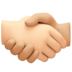 Handshake: Light Skin Tone, Medium-light Skin Tone Emoji Copy Paste ― 🫱🏻‍🫲🏼 - facebook