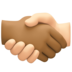 Handshake: Medium-dark Skin Tone, Light Skin Tone Emoji Copy Paste ― 🫱🏾‍🫲🏻 - facebook