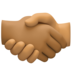 Handshake: Medium-dark Skin Tone, Medium Skin Tone Emoji Copy Paste ― 🫱🏾‍🫲🏽 - facebook