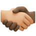 Handshake: Medium-light Skin Tone, Dark Skin Tone Emoji Copy Paste ― 🫱🏼‍🫲🏿 - facebook