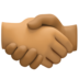 Handshake: Medium Skin Tone, Medium-dark Skin Tone Emoji Copy Paste ― 🫱🏽‍🫲🏾 - facebook