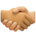 Handshake: Medium Skin Tone, Medium-light Skin Tone Emoji Copy Paste ― 🫱🏽‍🫲🏼 - facebook