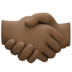 Handshake: Dark Skin Tone Emoji Copy Paste ― 🤝🏿 - facebook