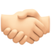 Handshake: Light Skin Tone Emoji Copy Paste ― 🤝🏻 - facebook