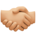 Handshake: Medium-light Skin Tone Emoji Copy Paste ― 🤝🏼 - facebook