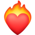 Heart On Fire Emoji Copy Paste ― ❤️‍🔥 - facebook