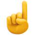 Index Pointing Up Emoji Copy Paste ― ☝️ - facebook