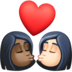 Kiss: Woman, Woman, Dark Skin Tone, Light Skin Tone Emoji Copy Paste ― 👩🏿‍❤️‍💋‍👩🏻 - facebook