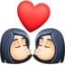 Kiss: Woman, Woman, Light Skin Tone Emoji Copy Paste ― 👩🏻‍❤️‍💋‍👩🏻 - facebook