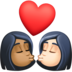 Kiss: Woman, Woman, Medium-dark Skin Tone, Light Skin Tone Emoji Copy Paste ― 👩🏾‍❤️‍💋‍👩🏻 - facebook