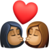 Kiss: Woman, Woman, Medium-dark Skin Tone, Medium Skin Tone Emoji Copy Paste ― 👩🏾‍❤️‍💋‍👩🏽 - facebook