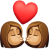 Kiss: Woman, Woman, Medium Skin Tone Emoji Copy Paste ― 👩🏽‍❤️‍💋‍👩🏽 - facebook