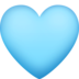 Light Blue Heart Emoji Copy Paste ― 🩵 - facebook