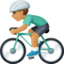 Man Biking: Medium Skin Tone Emoji Copy Paste ― 🚴🏽‍♂ - facebook