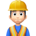 Man Construction Worker: Light Skin Tone Emoji Copy Paste ― 👷🏻‍♂ - facebook