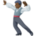 Man Dancing: Dark Skin Tone Emoji Copy Paste ― 🕺🏿 - facebook