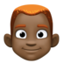 Man: Dark Skin Tone, Red Hair Emoji Copy Paste ― 👨🏿‍🦰 - facebook