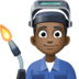 Man Factory Worker: Dark Skin Tone Emoji Copy Paste ― 👨🏿‍🏭 - facebook