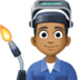 Man Factory Worker: Medium-dark Skin Tone Emoji Copy Paste ― 👨🏾‍🏭 - facebook