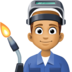 Man Factory Worker: Medium Skin Tone Emoji Copy Paste ― 👨🏽‍🏭 - facebook